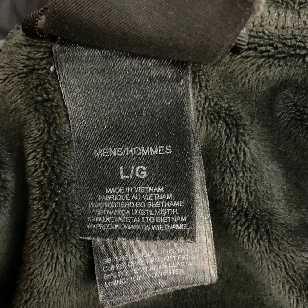 The North Face Hyvent Black Grey Full Zip Long Sleeve Jacket L